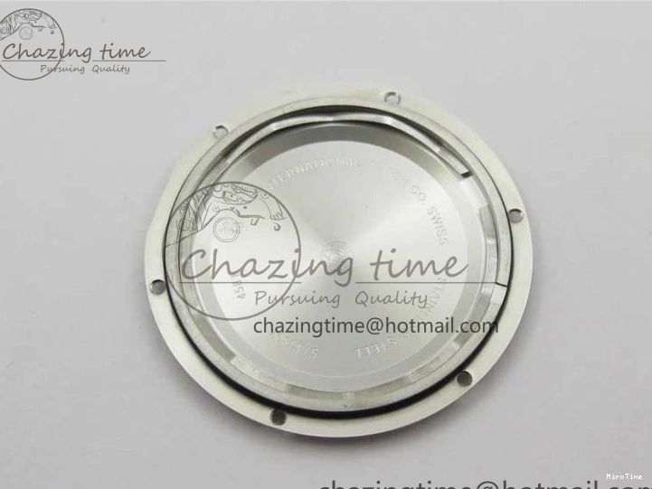 MIROTIME 0510 Attractive Portofino 37mm SS V7F 1:1 Best Edition Gray Dial Diamonds Bezel on Gray Leather Strap A 7091